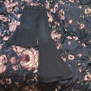 NWOT Judy Blue High Rise Super Flare Pull On Jeans